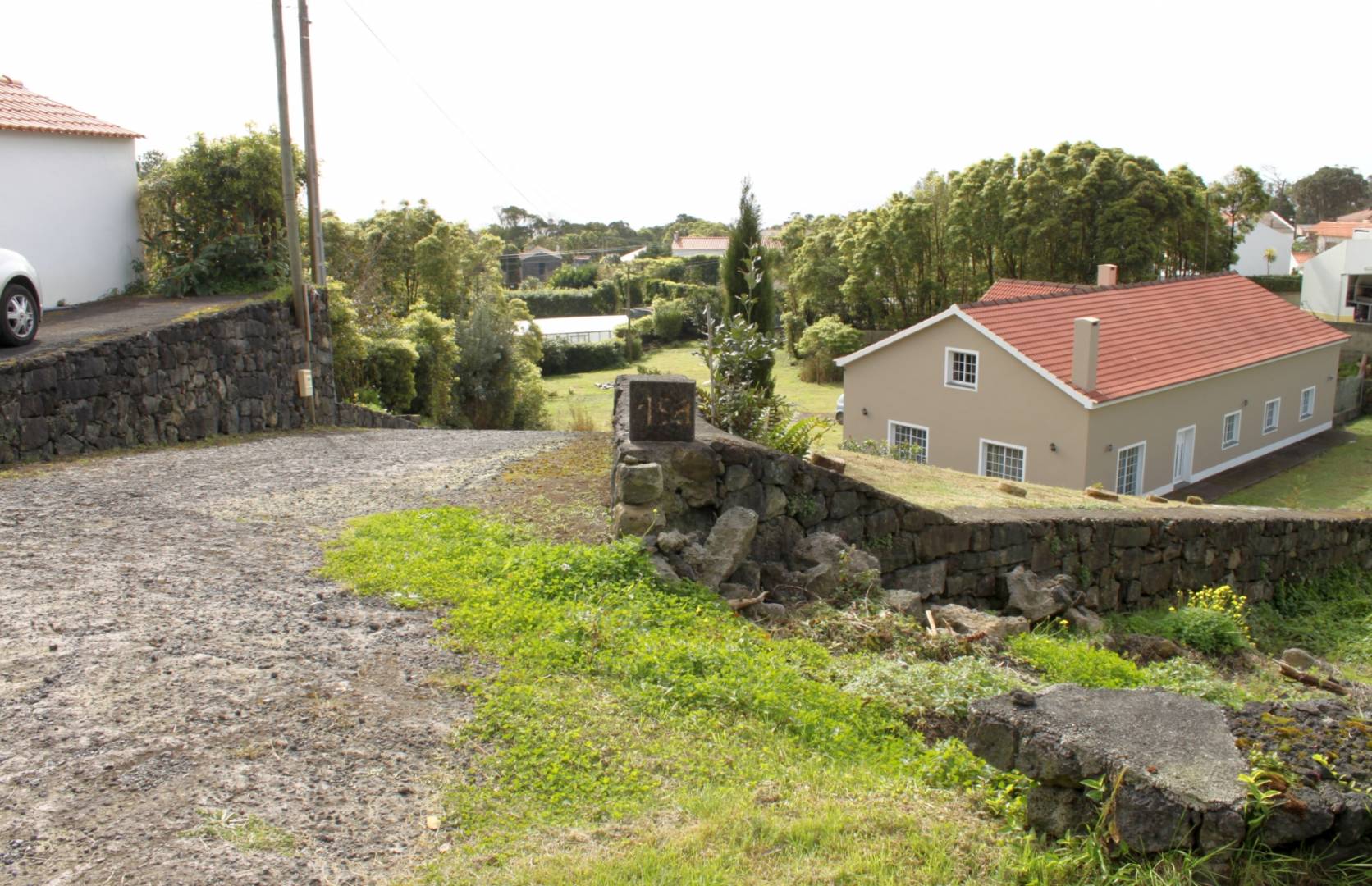 Large modern house view Faial