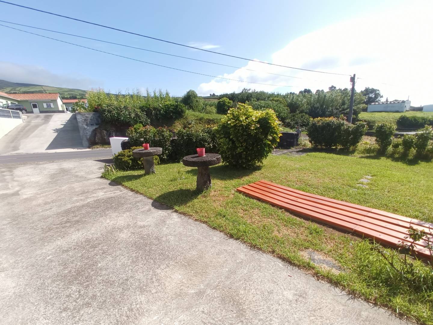 Stone house garden Faial